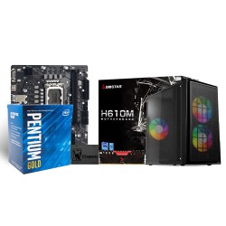 Biostar H610MH With Intel Pentium G7400 PC Build