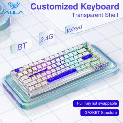 LEOBOG K81 Transparent Tri-Mode Gasket Mounted Mechanical Keyboard