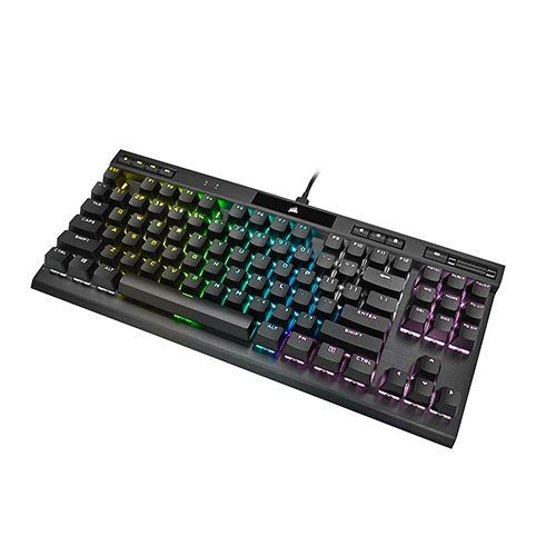 Corsair K70 RGB TKL Mechanical Gaming Keyboard with CHERRY MX SPEED Switches