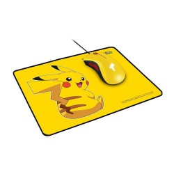 Razer DeathAdder Essential Mouse + Razer Goliathus Speed Pikachu Limited Edition Mouse Pad Bundle