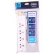 Deli C18337(03) 4Port Household Power Strip with Surge Protection