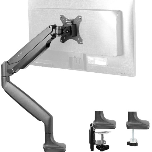 Ergonomic M1 Single Arm Monitor Desk Mount Stand With Cable Management