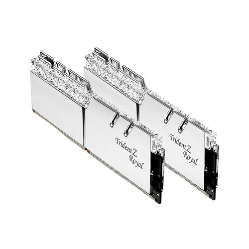 G.SKILL Trident Z Royal Series 32GB (2x16GB) 3200MHz RGB Silver DDR4 RAM