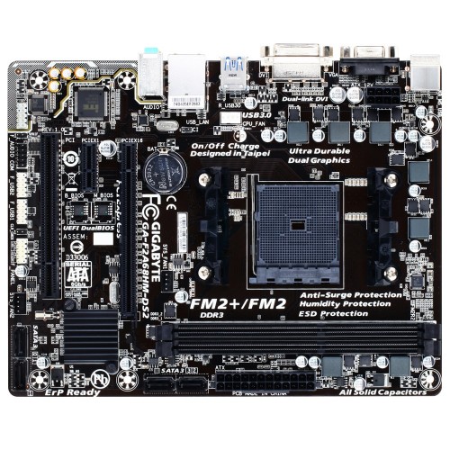 GIGABYTE GA-F2A68HM-DS2 Ultra Durable 4 Plus AMD FM2 Socket Motherboard