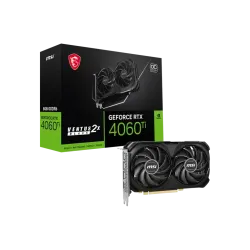 MSI GeForce RTX 4060 Ti VENTUS 2X BLACK 8GB OC GDDR6 Graphics Card