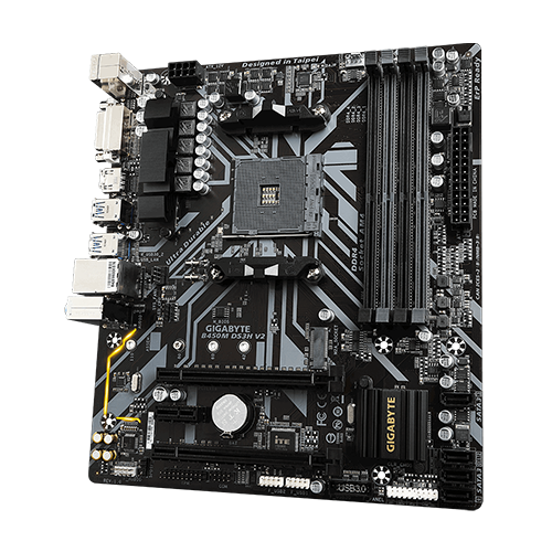 GIGABYTE B450M DS3H V2 Ultra Durable AMD Motherboard