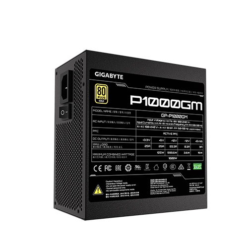 Gigabyte P1000GM 1000W 80 PLUS Gold Certified Full Modular Power Supply