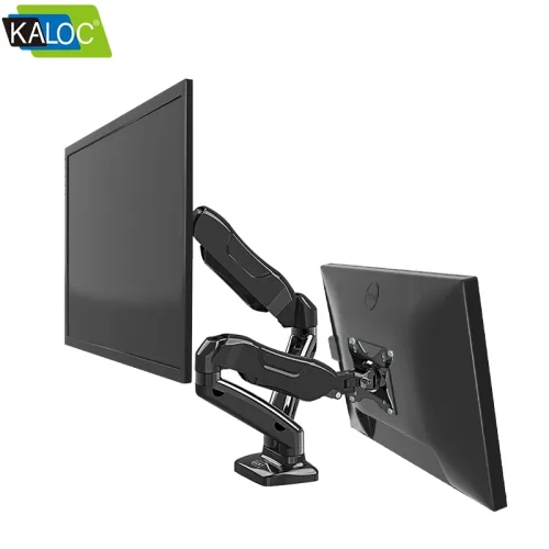 Kaloc KLC V28 17- 26" Double ARM Monitor/TV Desktop Mount Stand With Cable Management System