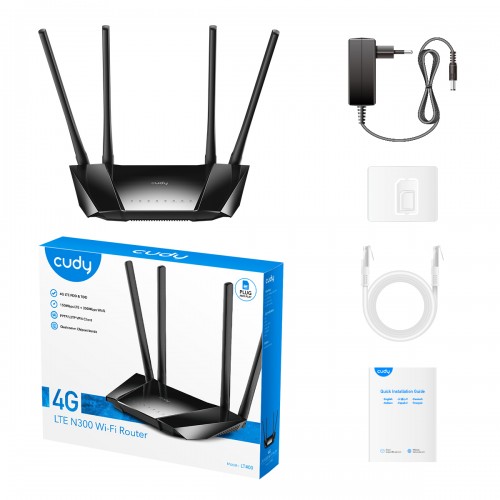 Cudy LT400 300Mbps Wireless N 4G LTE Router