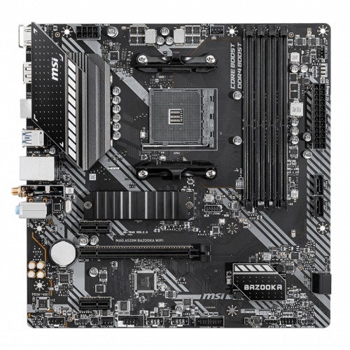 MSI MAG A520M BAZOOKA Wi-Fi AMD AM4 Micro-ATX Motherboard