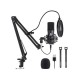 Maono AU-A04 Podcast Microphone Boom Arm Bundle Plug and Play