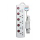 Nano MBS-405 5 Port 3 Pin Power Strip White