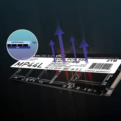 Team MP44L 250GB M.2 PCIe Gen4 NVMe SSD