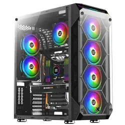 Xigmatek Overtake Full Tower (Tempered Glass) E-ATX Black Gaming Casing