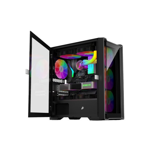 1STPLAYER TRILOBITE T4 M-ATX GAMING CASE BLACK