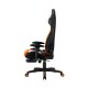 MEETION MT-CHR22 LEATHER RECLINING E-SPORT FOOTREST GAMING CHAIR (Orange)