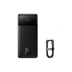 BASEUS BIPOW DIGITAL DISPLAY FAST CHARGE 25W 20000MAH POWER BANK (BLACK )