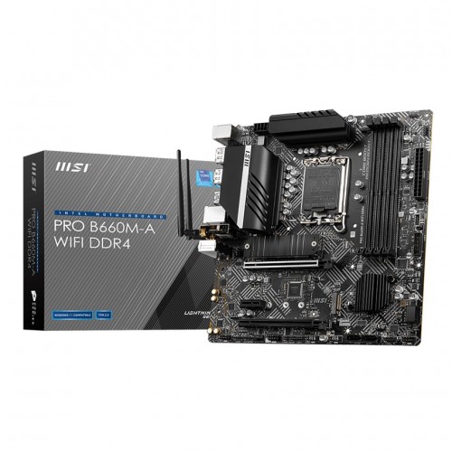 MSI PRO B660M-A WIFI DDR4 12th Gen Micro-ATX Motherboard