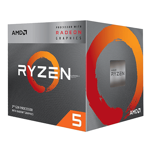 AMD Ryzen 5 3400G Processor with Radeon RX Vega 11 Graphics (Bulk)