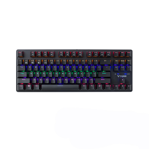 RAPOO V500PRO MT MULTIMODE (87 KEY) BACKLIT BLUE SWITCH MECHANICAL GAMING KEYBOARD