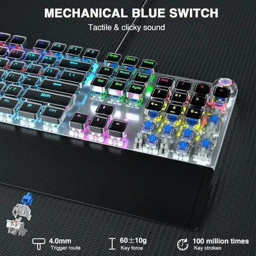 AULA F2088 Wired Mechanical Multi-Functional Gaming Keyboard AULA F2088 Wired Mechanical Multi-Functional Gaming Keyboard