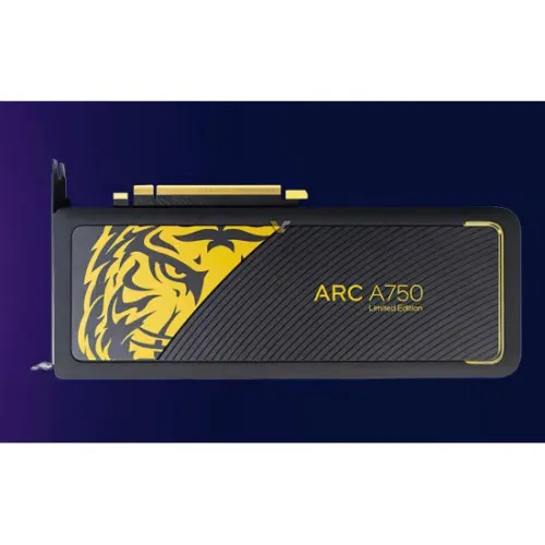 Intel Arc A750 8GB GDDR6 Limited Tiger Gold Edition Graphics Card Intel Arc A750 8GB GDDR6 Limited Tiger Gold Edition Graphics Card