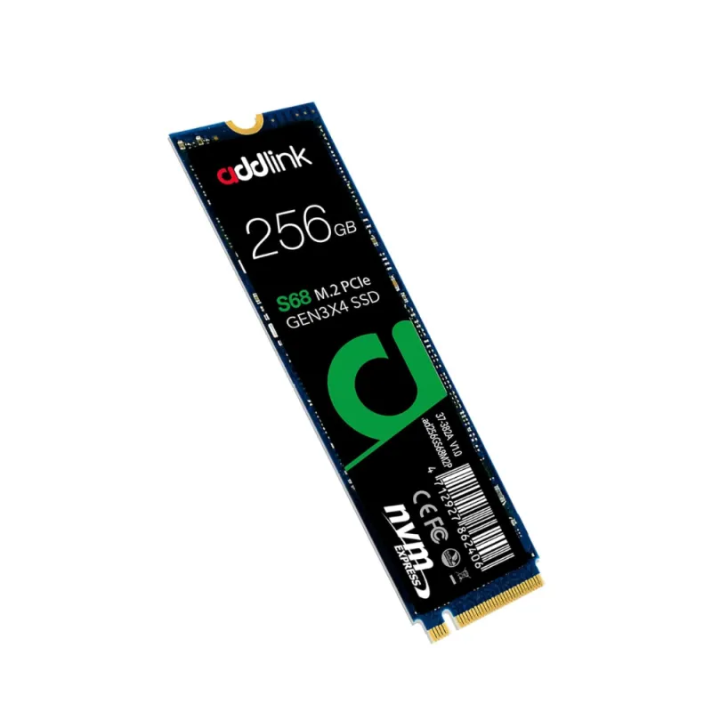 Addlink S68 256GB M.2 2280 PCIe NVMe SSD Addlink S68 256GB M.2 2280 PCIe NVMe SSD