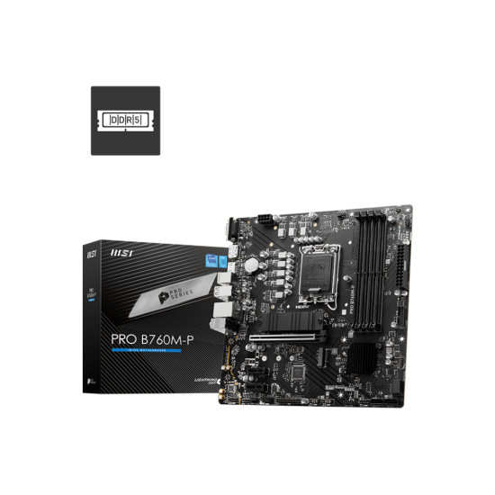 MSI PRO B760M-P DDR5 ATX Motherboard