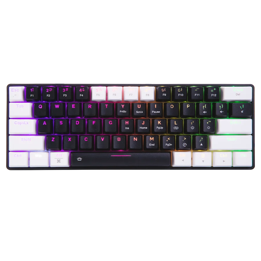 Dareu EK861S Wired RGB gaming keyboard (Black on White)