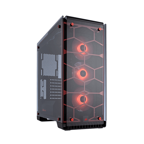 CORSAIR CRYSTAL SERIES 570X RGB RED GAMING CASING