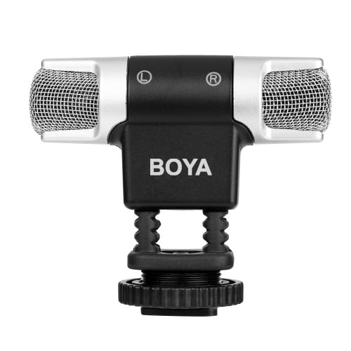 BOYA BY-MM3 Mini Omnidirectional condenser Condenser Stereo Shotgun Microphone