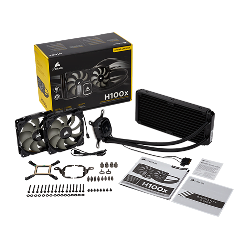 Corsair Hydro Series H100x High Performance Liquid CPU Cooler