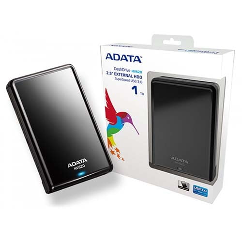 Adata HV 620 2TB USB 3.0 External HDD - Black