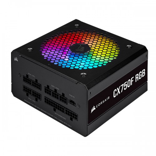 Corsair CX750F RGB 750 Watt 80 Plus Bronze Certified Fully Modular RGB Power Supply