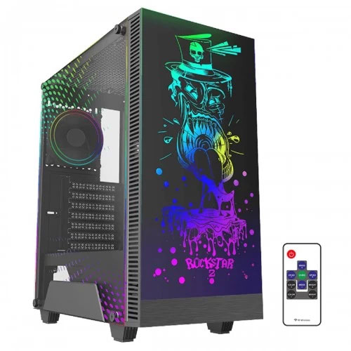 Gamemax Rockstar 2-3605 Mid Tower Black TG Gaming Casing