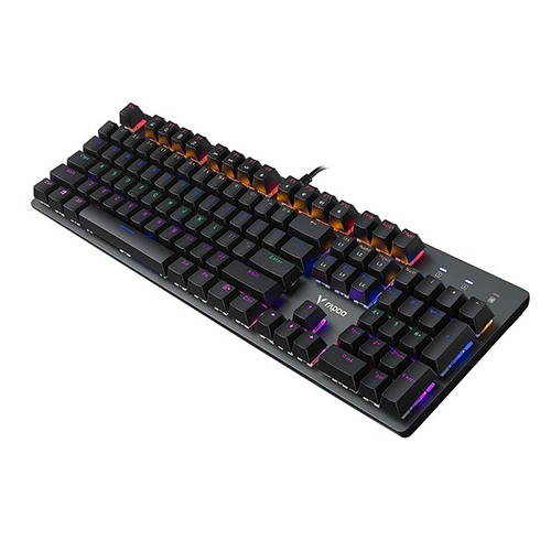 Rapoo V500 SE Mixed Light 104 Keys Metal Wired Mechanical Keyboard