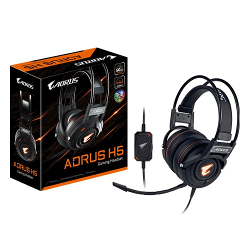 GIGABYTE AORUS H5 50mm STEREO RGB Gaming Headset