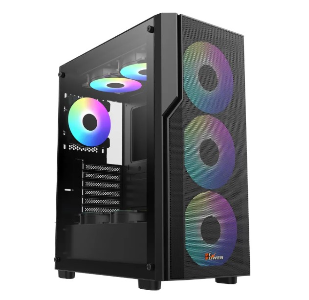 PC Power PG-H450 Zero Mesh ATX Gaming Casing (Black)