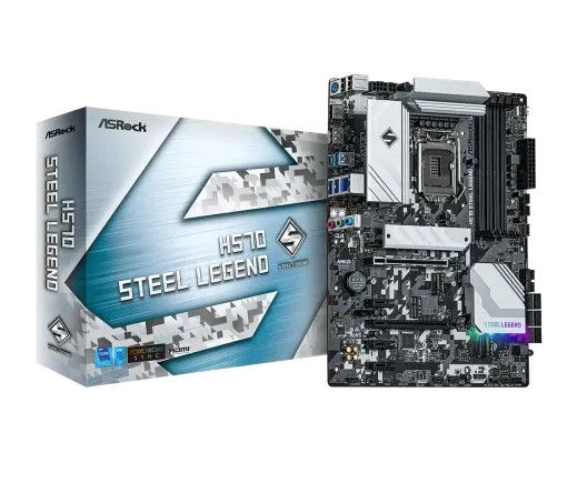 ASRock H570 Steel Legend 10th and 11th Gen ATX Motherboard