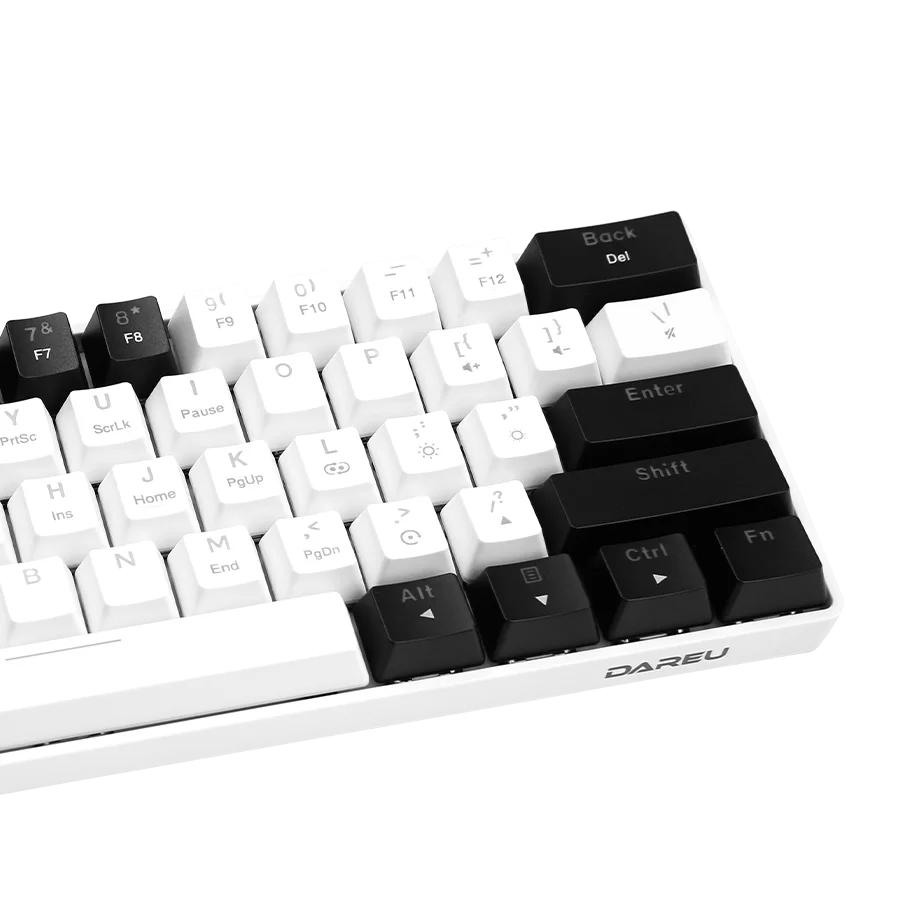 Dareu EK861S Wired RGB gaming keyboard (White on Black)