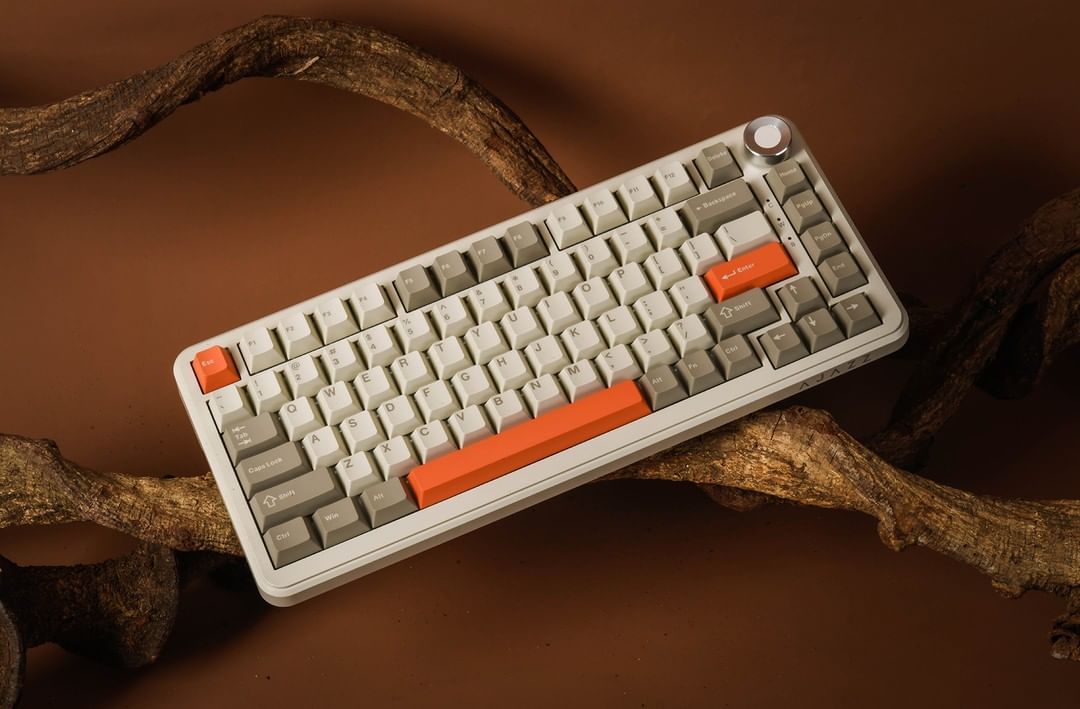 Ajazz AK820 MAX Tri-Mode Flying Fish Switch  Mechanical Keyboard (Retro)