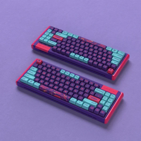 DUSTSILVER K84 CYBERPUNK PRO TKL 75% RGB BACKLIT MECHANICAL KEYBOARD (BLACK SWITCH)