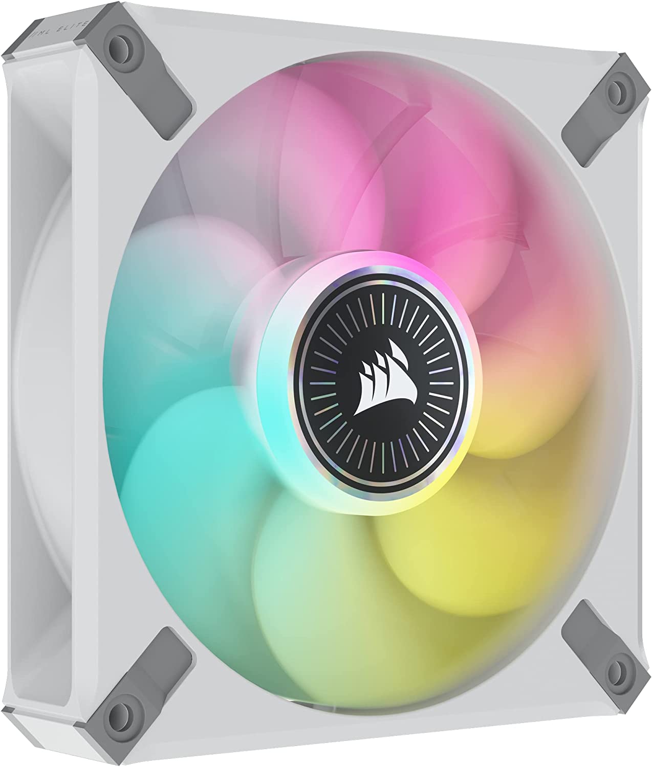 iCUE ML120 RGB ELITE Premium 120mm PWM Magnetic Levitation Fan White Single Pack