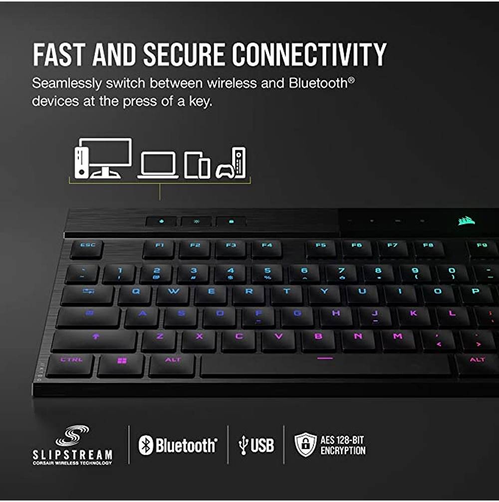 Corsair K100 AIR WIRELESS RGB Ultra-Thin Mechanical Gaming Keyboard