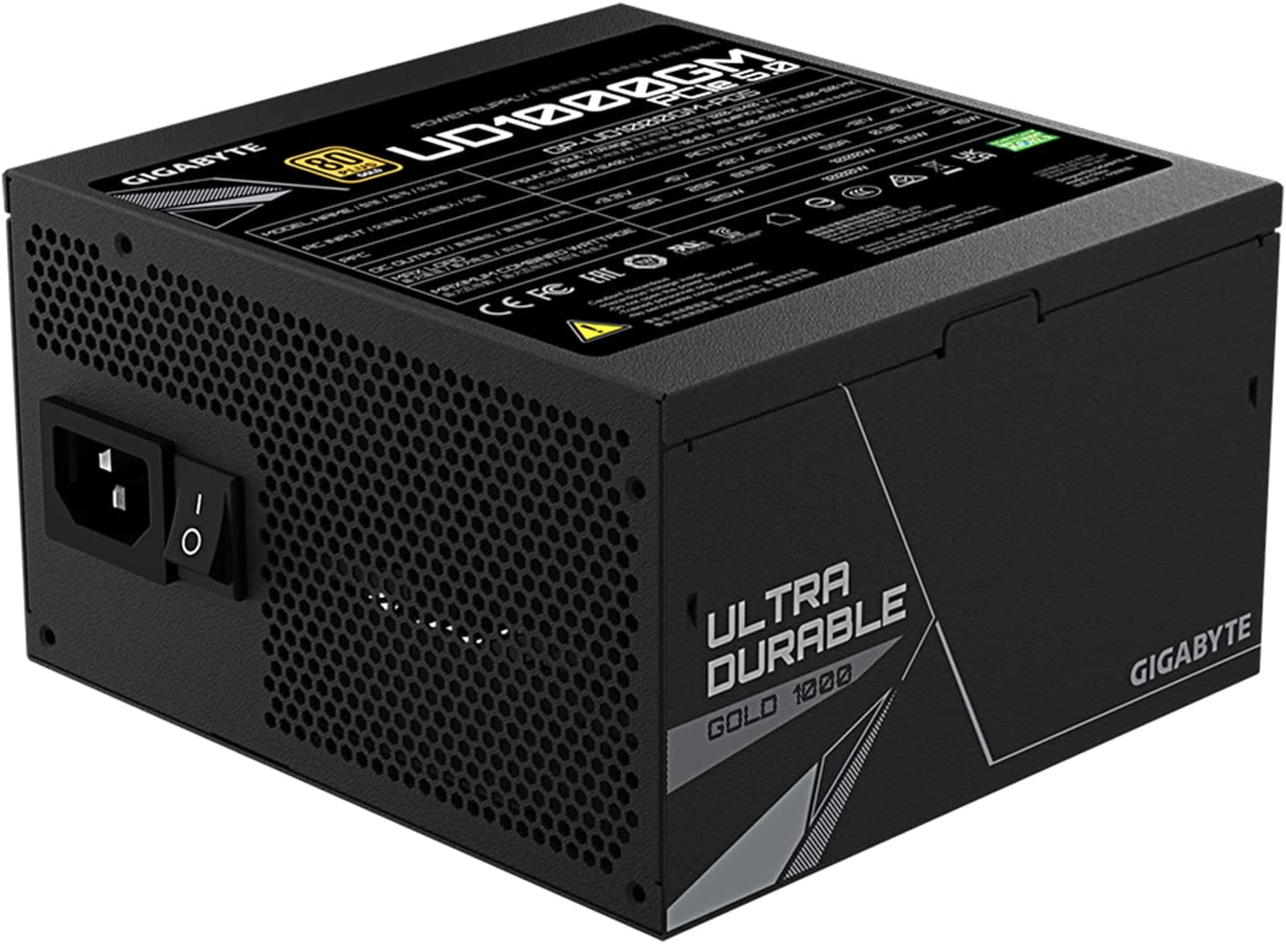 GIGABYTE GP-UD1000GM PG5 1000W PCIe 5.0 80 Plus Gold Certified Fully Modular Power Supply