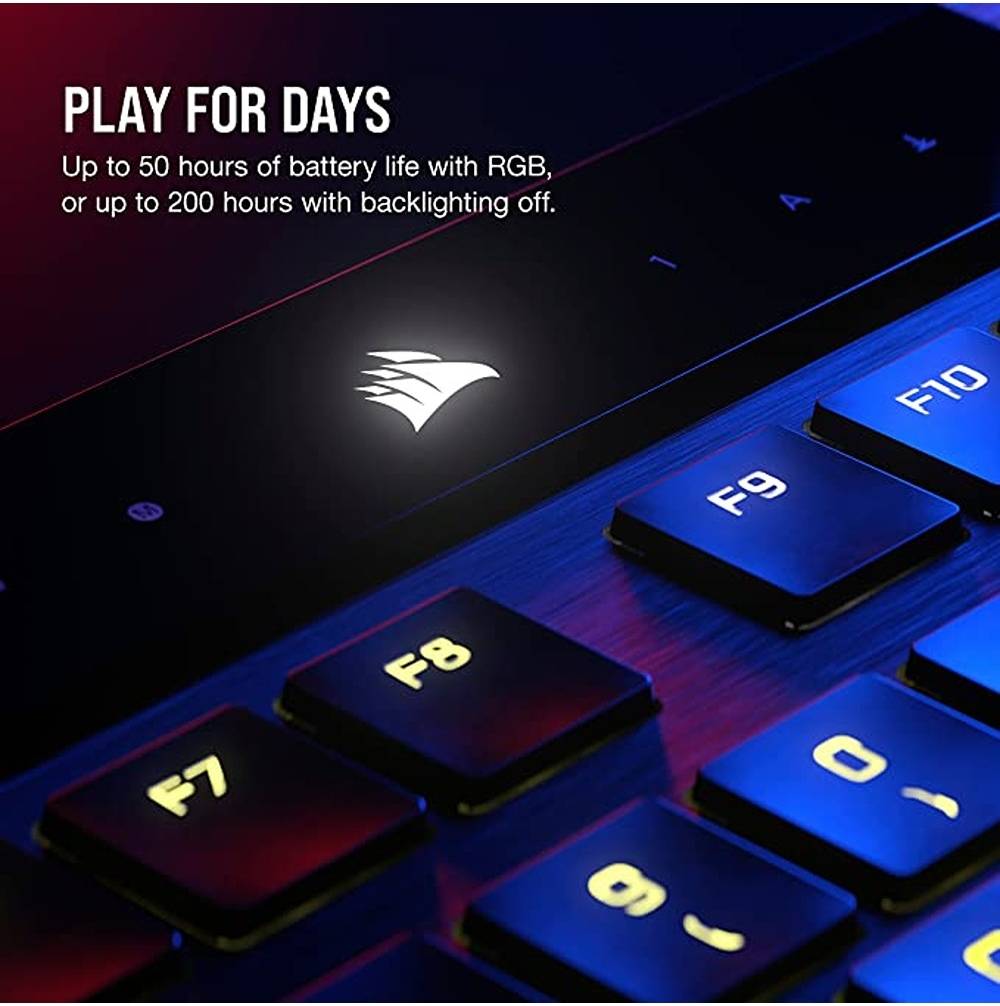 Corsair K100 AIR WIRELESS RGB Ultra-Thin Mechanical Gaming Keyboard