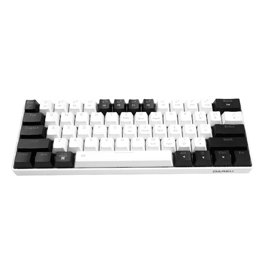 Dareu EK861S Wired RGB gaming keyboard (White on Black)