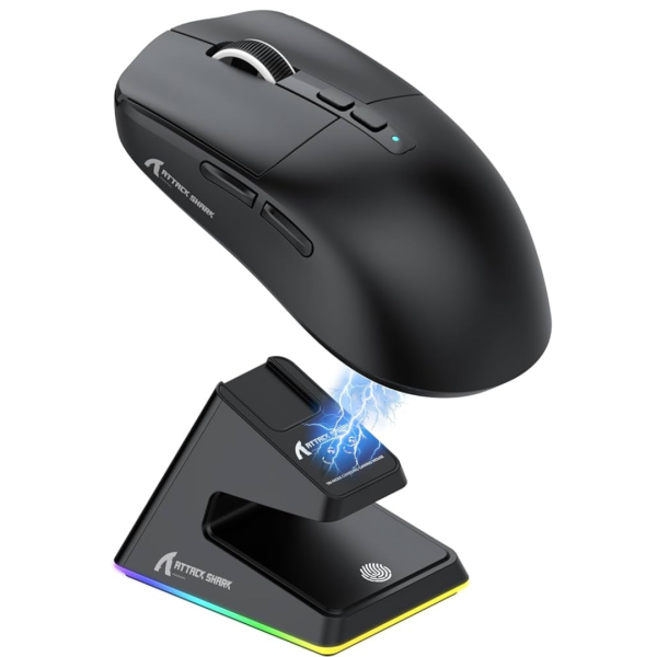 Attack Shark X6 PAW3395 Tri-Mode Wireless Gaming Mouse with DOCK