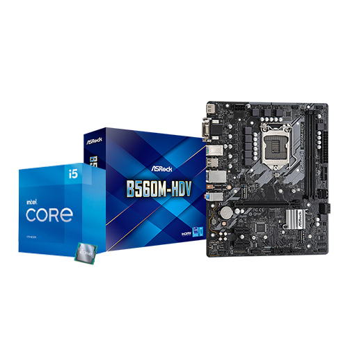 Intel Core i5 11400 With ASRock B560M-HDV Motherboard Processor Combo