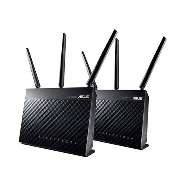 ASUS RT-AC68U AiMesh (2 Pack) AC1900 Dual Band Gigabit Wifi Router